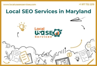 Local SEO Services in Maryland