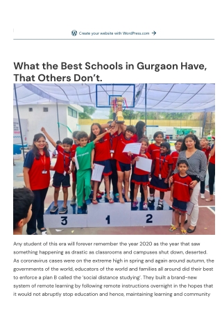 What the Best Schools in Gurgaon Have, That Others Don’t.