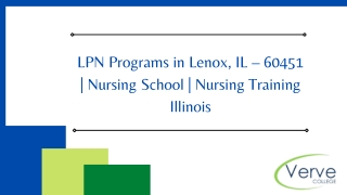 LPN Programs in Lenox, IL – 60451  Nursing School  Nursing Training Illinois