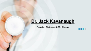Jack Kavanaugh Co-Founded the International Strategy Consulting Group