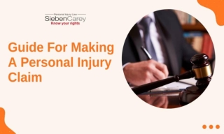 Guide For Making A Personal Injury Claim