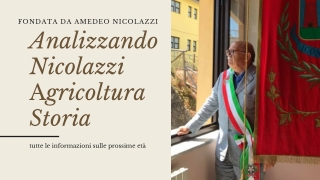 Analizzando Nicolazzi Storia dell'agricoltura