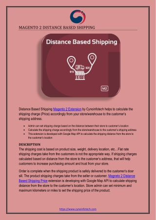 MAGENTO 2 DISTANCE BASED SHIPPING