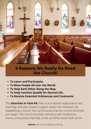 6 Reasons We Really Do Need the Church!