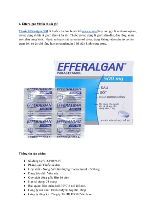 Efferalgan 500mg