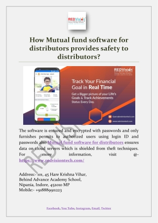 How Mutual fund software for distributors provides safety to distributors