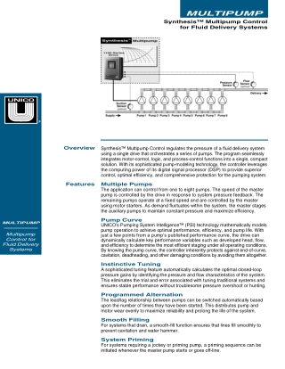 Multipump Control for Fluid Delivery Systems