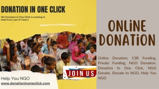 NGO Donation || Donation In One Click || NGO Donate || Donate to NGO || Help You