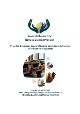 Towards the Horizon | NDIS Registered Provider Darwin | Behaviour Support