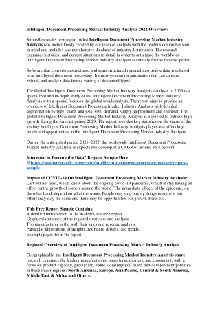 Find out Why Intelligent Document Processing Market Industry Analysis is Booming