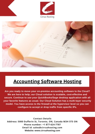 Accounting Software Hosting