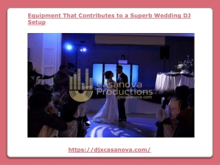 Equipment That Contributes to a Superb Wedding DJ Setup