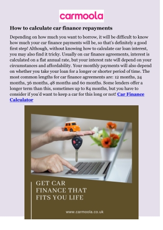 Car Finance Calculator