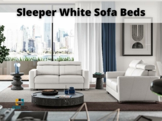 Sleeper white sofa beds