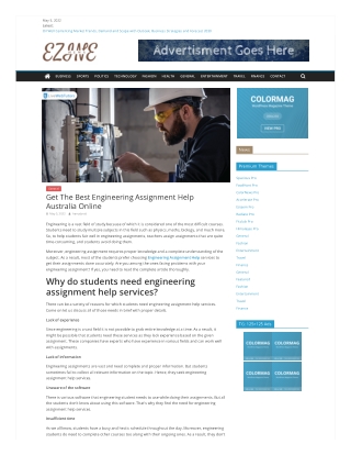 Get The Best Engineering Assignment Help Australia Online
