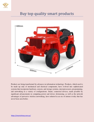 Buy top quality smart products