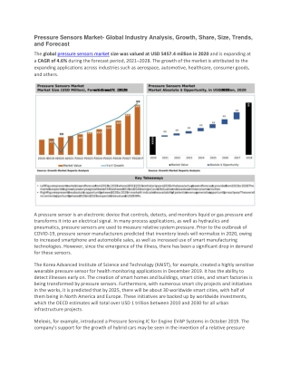 Pressure Sensors Market
