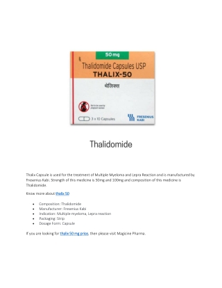 thalix 50 mg price