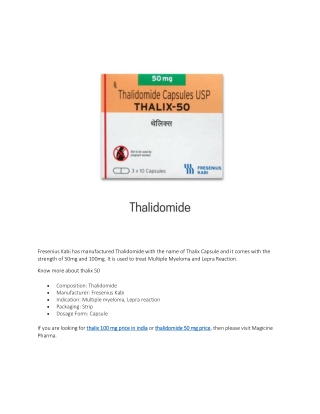 thalix 100 mg price in india