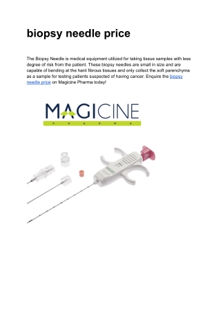 biopsy needle price