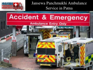 Hire Ambulance in Patna with Skilled Medical Crew by Jansewa Panchmukhi