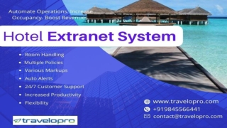 Important features of an Online Hotel Extranet System