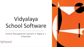 School Management System In Nigeria-Vidyalaya