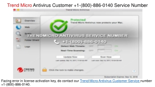 Trend Micro Antivirus Customer  1-(800)-886-0140 Service Number