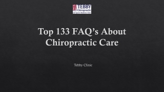 Read 133 Top FAQ’s About Chiropractors