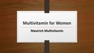 Multivitamin for Women