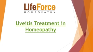Uveitis Treatment in Homeopathy