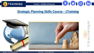 Learn Strategic Planning Skills Course Online by 1Training