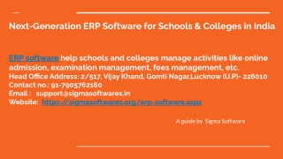Next-Generation ERP Software for Schools & Colleges in India