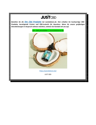 dm cbd produkte  Justcbdstore.de