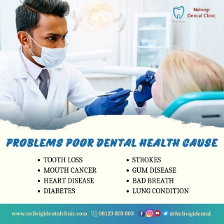 Poor oral health - Best Dental Clinic in Bellandur - Nelivigi Dental Clinic