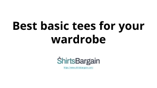 Best basic tees for your wardrobe