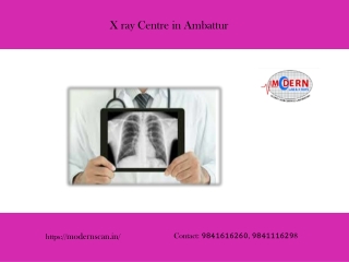 X ray Centre in Ambattur