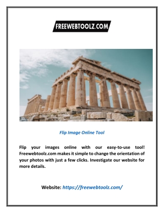 Flip Image Online Tool | Freewebtoolz.com