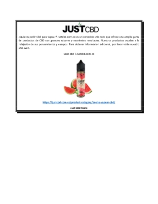 vape cbd  Justcbd.com.co