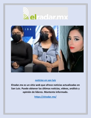 Noticias en San Luis | Elradar.mx