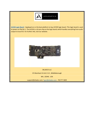 A1534 Logic Board | Appleparts.io