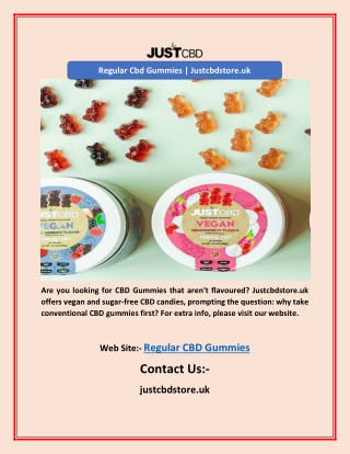 Regular Cbd Gummies | Justcbdstore.uk