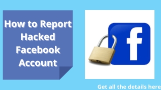 How to Report Hacked Facebook Account