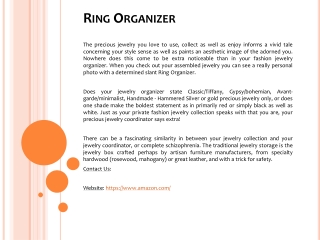 Ring Organizer