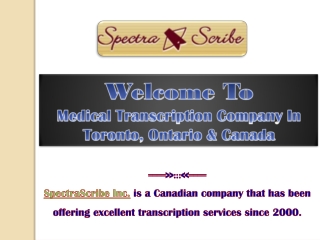 Medical Transcription Companies In Canada