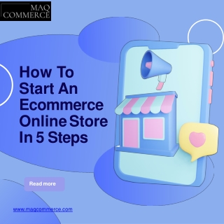 How to Start an E-commerce Online Store in 5 Steps |  E-commerce Development