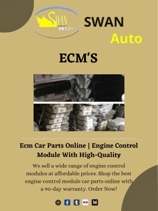 Ecm Car Parts Online | Engine Control Module With High-Quality