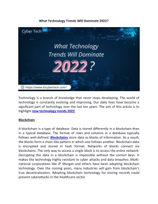 What Technology Trends Will Dominate 2022.docx
