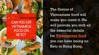 Can You Eat Vietnamese Food on Keto