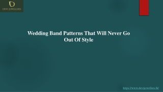 Wedding Band Patterns That Will Never Go Out Of Style